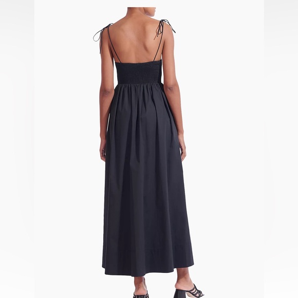 STAUD Maxi Landry dress in black NWT - Picture 2 of 7